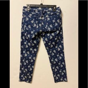 NWT J.Crew Cropped Matchstick Print Jeans SZ 28